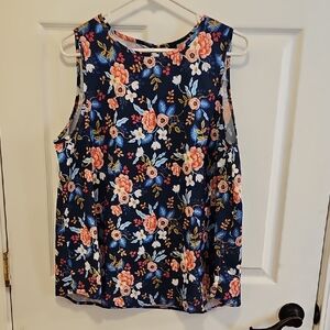 Women's Floral Sleeveless Blouse